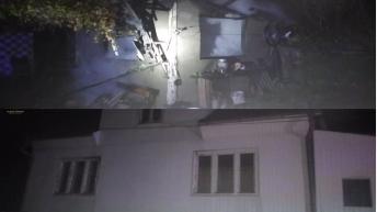 Kárpátalján egy szlatinai családi házban kitört tűzben életét vesztette egy 56 éves férfi. Fotó: DSZNSZ
