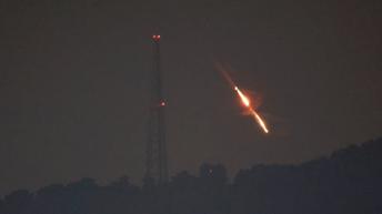 Iráni rakétattámadás Izrael ellen. Fotó: MTI/EPA