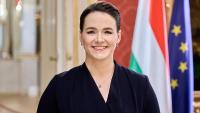 Novák Katalin, Magyarország köztársasági elnöke a Sándor-palotában 2022. december 30-án. MTI/Sándor-palota