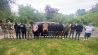 A kárpátaljai határőrök 11 hadköteles férfit vettek őrizetbe a román határ közelében. Fotó: Ukrán Állami Határszolgálat