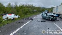 Halálos közúti baleset Kárpátalján. Fotó: Nemzeti Rendőrség